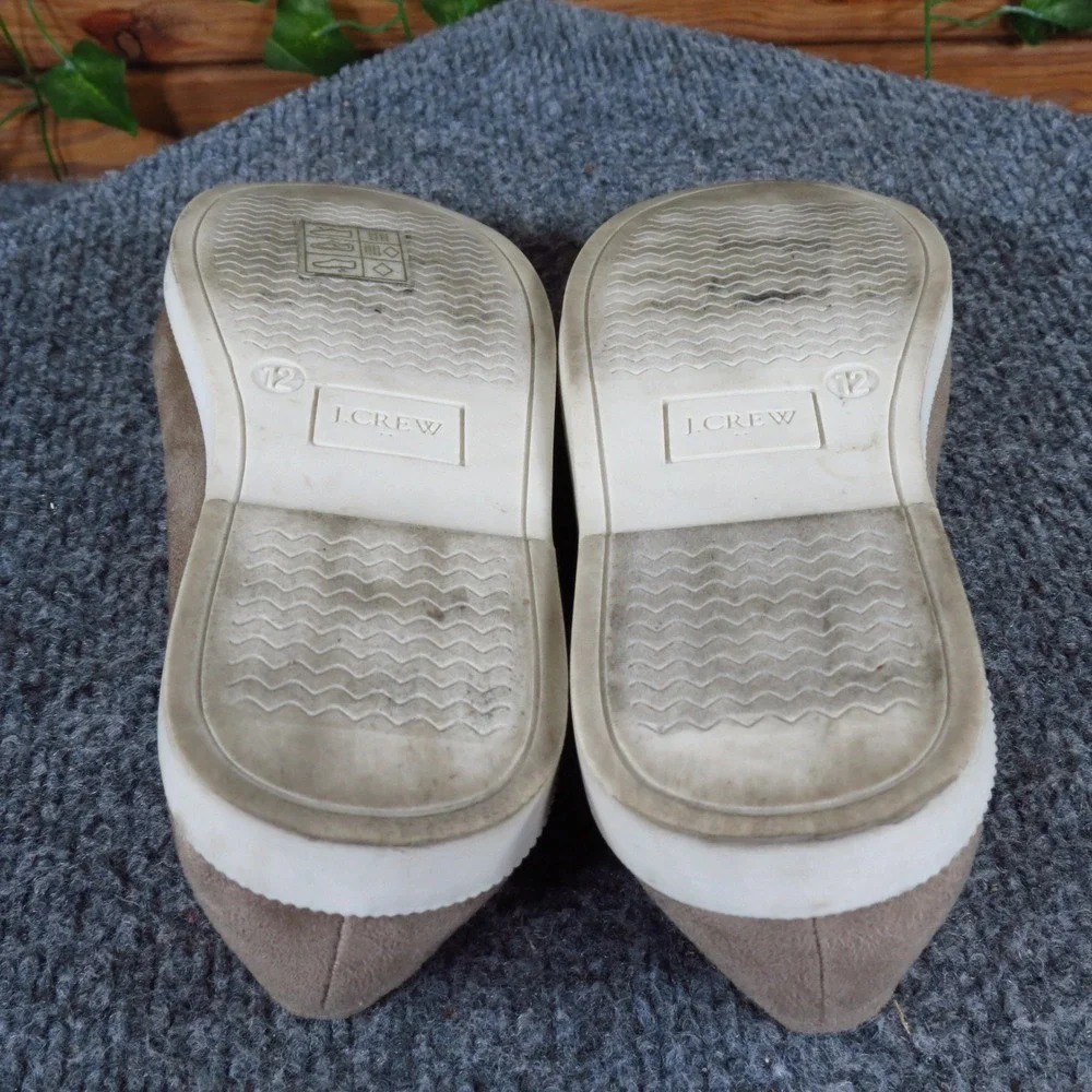 J. Crew Toddler Loafers Size 12 Boys Girls Slip On Shoes Tan Faux Suede Classic